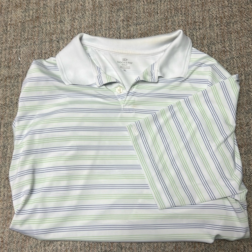 Dockers Golf Shirt XL White